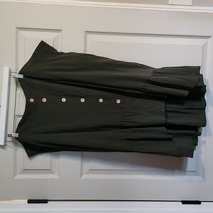 BNWT dark green high-low skirt